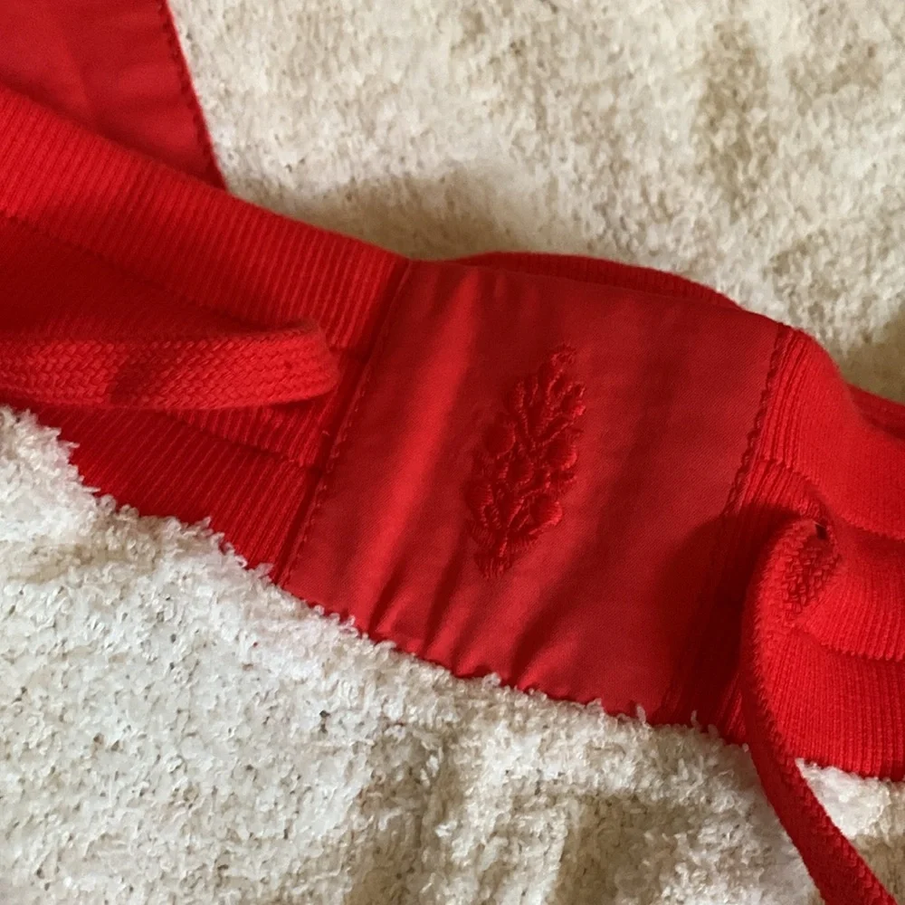 Free People Cream and Red Track Pants - Picture 6 of 6